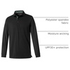 image:imageMens Polo Shirts Short and Long Sleeve Casual Solid Stylish Dry Fit Performance Designed Collared Golf Polo Shirts for MenBlacklong