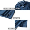 image:imageMens Polo Shirts Short and Long Sleeve Casual Solid Stylish Dry Fit Performance Designed Collared Golf Polo Shirts for MenBlue