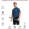 image:imageMens Polo Shirts Short and Long Sleeve Casual Solid Stylish Dry Fit Performance Designed Collared Golf Polo Shirts for MenBlue