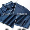 image:imageMens Polo Shirts Short and Long Sleeve Casual Solid Stylish Dry Fit Performance Designed Collared Golf Polo Shirts for MenBluelong