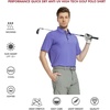 image:imageMens Polo Shirts Short and Long Sleeve Casual Solid Stylish Dry Fit Performance Designed Collared Golf Polo Shirts for MenBluish Violet