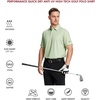 image:imageMens Polo Shirts Short and Long Sleeve Casual Solid Stylish Dry Fit Performance Designed Collared Golf Polo Shirts for MenCanary Green