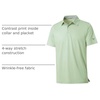 image:imageMens Polo Shirts Short and Long Sleeve Casual Solid Stylish Dry Fit Performance Designed Collared Golf Polo Shirts for MenCanary Green