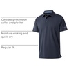 image:imageMens Polo Shirts Short and Long Sleeve Casual Solid Stylish Dry Fit Performance Designed Collared Golf Polo Shirts for MenDark Grey