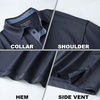 image:imageMens Polo Shirts Short and Long Sleeve Casual Solid Stylish Dry Fit Performance Designed Collared Golf Polo Shirts for MenDark Greylong