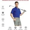 image:imageMens Polo Shirts Short and Long Sleeve Casual Solid Stylish Dry Fit Performance Designed Collared Golf Polo Shirts for MenKlein Blue