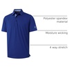 image:imageMens Polo Shirts Short and Long Sleeve Casual Solid Stylish Dry Fit Performance Designed Collared Golf Polo Shirts for MenKlein Blue