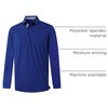 image:imageMens Polo Shirts Short and Long Sleeve Casual Solid Stylish Dry Fit Performance Designed Collared Golf Polo Shirts for MenKlein Bluelong