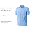 image:imageMens Polo Shirts Short and Long Sleeve Casual Solid Stylish Dry Fit Performance Designed Collared Golf Polo Shirts for MenLight Blue