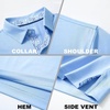 image:imageMens Polo Shirts Short and Long Sleeve Casual Solid Stylish Dry Fit Performance Designed Collared Golf Polo Shirts for MenLight Bluelong