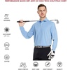 image:imageMens Polo Shirts Short and Long Sleeve Casual Solid Stylish Dry Fit Performance Designed Collared Golf Polo Shirts for MenLight Bluelong