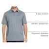 image:imageMens Polo Shirts Short and Long Sleeve Casual Solid Stylish Dry Fit Performance Designed Collared Golf Polo Shirts for MenLight Grey