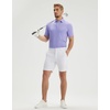 image:imageMens Polo Shirts Short and Long Sleeve Casual Solid Stylish Dry Fit Performance Designed Collared Golf Polo Shirts for MenLilac