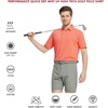 image:imageMens Polo Shirts Short and Long Sleeve Casual Solid Stylish Dry Fit Performance Designed Collared Golf Polo Shirts for MenMelon