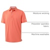 image:imageMens Polo Shirts Short and Long Sleeve Casual Solid Stylish Dry Fit Performance Designed Collared Golf Polo Shirts for MenMelon