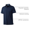 image:imageMens Polo Shirts Short and Long Sleeve Casual Solid Stylish Dry Fit Performance Designed Collared Golf Polo Shirts for MenNavy