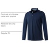 image:imageMens Polo Shirts Short and Long Sleeve Casual Solid Stylish Dry Fit Performance Designed Collared Golf Polo Shirts for MenNavylong