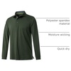 image:imageMens Polo Shirts Short and Long Sleeve Casual Solid Stylish Dry Fit Performance Designed Collared Golf Polo Shirts for MenOlive Greenlong