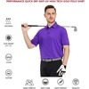 image:imageMens Polo Shirts Short and Long Sleeve Casual Solid Stylish Dry Fit Performance Designed Collared Golf Polo Shirts for MenPurple