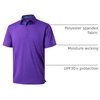 image:imageMens Polo Shirts Short and Long Sleeve Casual Solid Stylish Dry Fit Performance Designed Collared Golf Polo Shirts for MenPurple