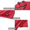 image:imageMens Polo Shirts Short and Long Sleeve Casual Solid Stylish Dry Fit Performance Designed Collared Golf Polo Shirts for MenRed