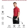 image:imageMens Polo Shirts Short and Long Sleeve Casual Solid Stylish Dry Fit Performance Designed Collared Golf Polo Shirts for MenRed