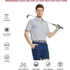 image:imageMens Polo Shirts Short and Long Sleeve Casual Solid Stylish Dry Fit Performance Designed Collared Golf Polo Shirts for MenSilver Grey