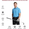 image:imageMens Polo Shirts Short and Long Sleeve Casual Solid Stylish Dry Fit Performance Designed Collared Golf Polo Shirts for MenSky Blue