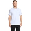 image:imageMens Polo Shirts Short and Long Sleeve Casual Solid Stylish Dry Fit Performance Designed Collared Golf Polo Shirts for MenWhite