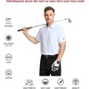 image:imageMens Polo Shirts Short and Long Sleeve Casual Solid Stylish Dry Fit Performance Designed Collared Golf Polo Shirts for MenWhite