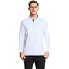 image:imageMens Polo Shirts Short and Long Sleeve Casual Solid Stylish Dry Fit Performance Designed Collared Golf Polo Shirts for MenWhitelong