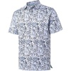 White Navy Abstract