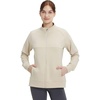 image:imageM MAELREG Fleece Lined Jacket Women Mock Neck Performance WaterResistant Lightweight Stretch Athletic Jackets with PocketsLight Khaki