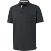 image:imageM MAELREG Golf Shirts for Men Dry Fit Performance Lightweight Heather Contrast Collar Mens Polo Shirts Short and Long SleeveBlack Heather Short