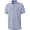 image:imageM MAELREG Mens Golf Shirt Short Sleeve Dry Fit Print Moisture Wicking Performance Patterns Collared Polo ShirtWhite Blue Circle