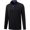 image:imageM MAELREG Mens Quarter Zip Pullover Lightweight Mock Neck Long Sleeve Midlayer Athletic Golf Half Zip Sweatshirt for MenBlack