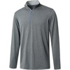 image:imageM MAELREG Quarter Zip Golf Pullover Men Dry Fit Long Sleeve Performance Wicking Mock Neck 14 Zip Pullover Mens SweatshirtGrey Melange