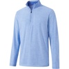 image:imageM MAELREG Quarter Zip Pullover Men Print Dry Fit Long Sleeve Golf ShirtBlue Heather