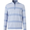 image:imageM MAELREG Quarter Zip Pullover Men Print Dry Fit Long Sleeve Golf ShirtBlue White Stripe
