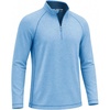 image:imageM MAELREG Quarter Zip Pullover Men Running Shirt Long Sleeve Golf ShirtsBlue Heather