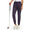 image:imageM MAELREG Womens Golf Pants Lightweight Quick Dry Ankle Zip Track PantsDark Purple