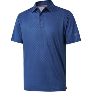 image:imageGolf Shirts for Men Dry Fit Short Sleeve Print Performance Moisture Wicking Polo ShirtBlue Circle