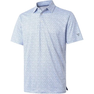 image:imageGolf Shirts for Men Dry Fit Short Sleeve Print Performance Moisture Wicking Polo ShirtBlue Loop Chain