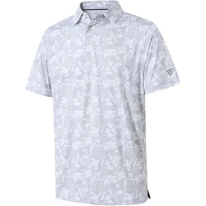 image:imageGolf Shirts for Men Dry Fit Short Sleeve Print Performance Moisture Wicking Polo ShirtGrey Abstract