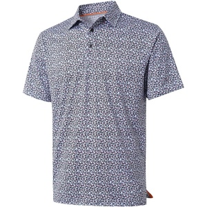 image:imageGolf Shirts for Men Dry Fit Short Sleeve Print Performance Moisture Wicking Polo ShirtInk Blossom