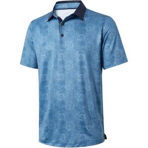 image:imageGolf Shirts for Men Dry Fit Short Sleeve Print Performance Moisture Wicking Polo ShirtMidnight Fireworks