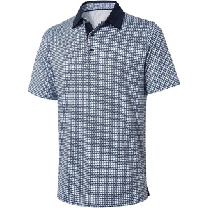 image:imageGolf Shirts for Men Dry Fit Short Sleeve Print Performance Moisture Wicking Polo ShirtNavy Flagpole