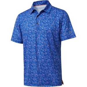 image:imageGolf Shirts for Men Dry Fit Short Sleeve Print Performance Moisture Wicking Polo ShirtNavy Paisley