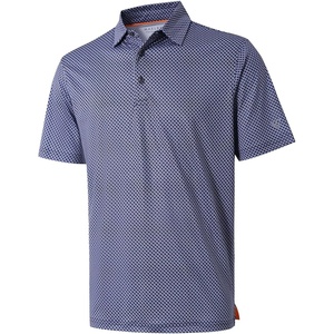image:imageGolf Shirts for Men Dry Fit Short Sleeve Print Performance Moisture Wicking Polo ShirtNavy Square