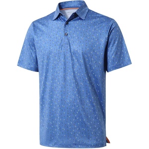 image:imageGolf Shirts for Men Dry Fit Short Sleeve Print Performance Moisture Wicking Polo ShirtPacific Golf Victory